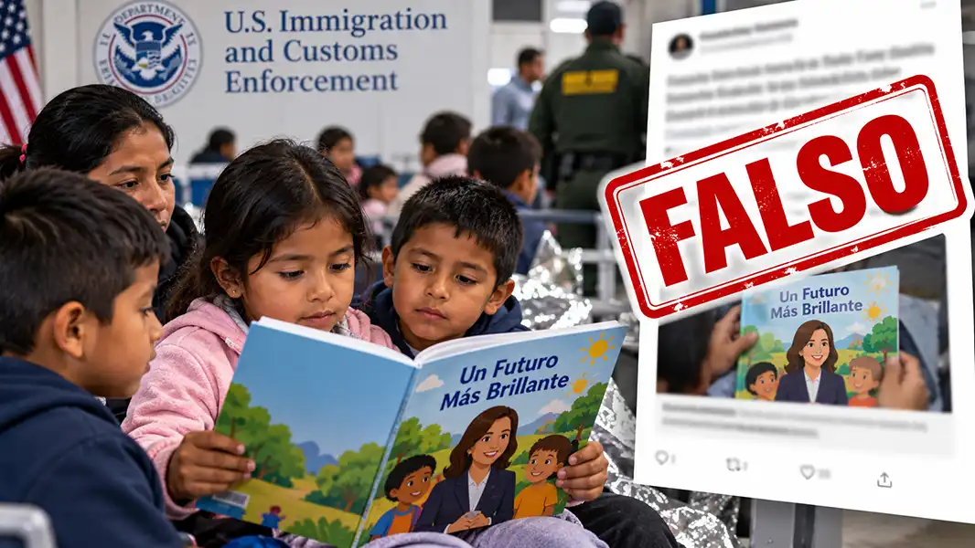 Informes falsos sobre el libro de VP distribuidos a niños migrantes